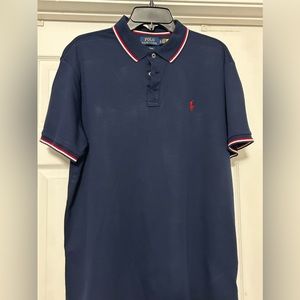 Navy Blue Short Sleeve Ralph Lauren Polo Shirt Size XL